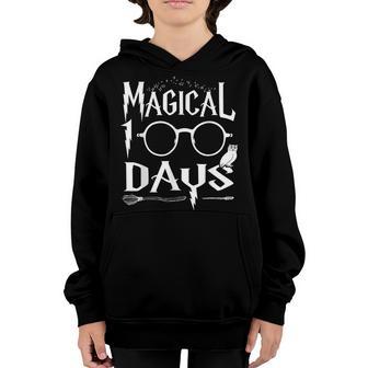 100 Days Of School For Girls Boys Teacher Adult Gift Youth Hoodie - Thegiftio UK