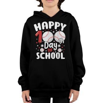 100 Days Of School For Kids Happy 100Th Day Of School Youth Hoodie - Thegiftio UK