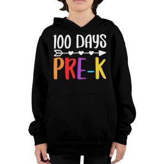 100 Days Of School For Pre-K Back To School Youth Hoodie - Thegiftio UK