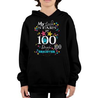 100 Days Of School Gifts For Kids Boys Kindergarten Teacher V2 Youth Hoodie - Thegiftio UK