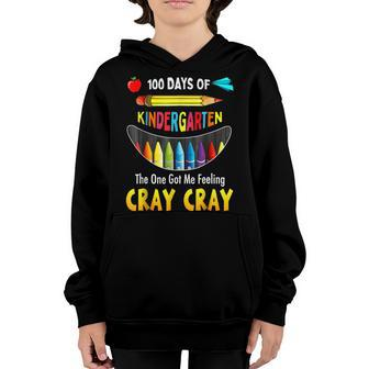 100 Days Of School Got Me Feeling Cray Cray V2 Youth Hoodie - Seseable