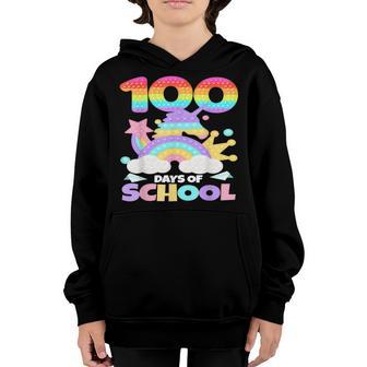 100 Days Of School Pop It 100Th Day Gift Kids Boys Girls Youth Hoodie - Thegiftio UK