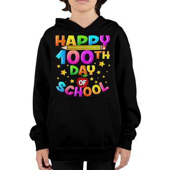 100 Days Of School Pop It Teacher Kids Boys Girls 100Th Day V3 Youth Hoodie - Thegiftio UK