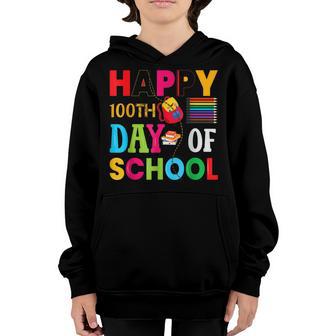 100 Days Of School Teacher Students V4 Youth Hoodie - Thegiftio UK