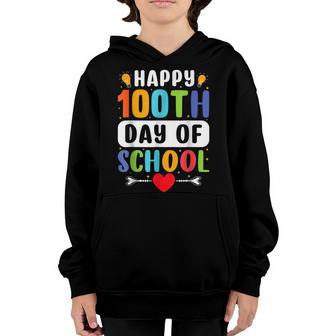 100 Days Of School Teacher Students V6 Youth Hoodie - Thegiftio UK