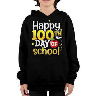 100 Days Of School Teachers Kids Girls Boys Happy 100Th Day V8 Youth Hoodie - Seseable
