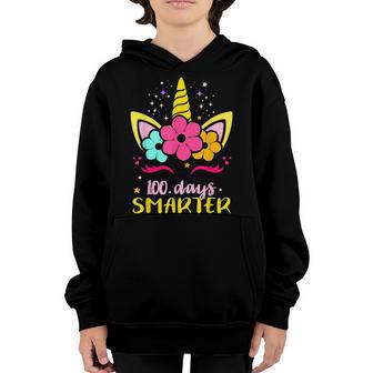 100 Days Of School Unicorn Girls Costume Kids Girls V4 Youth Hoodie - Thegiftio UK