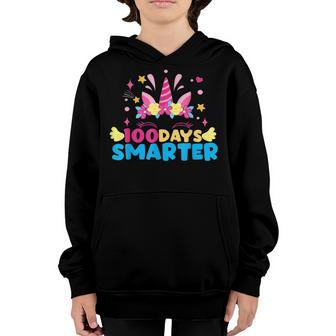 100 Days Of School Unicorn Girls Costume V2 Youth Hoodie - Thegiftio UK