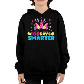 100 Days Of School Unicorn Girls Costume V3 Youth Hoodie - Thegiftio UK