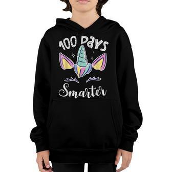 100 Days Smarter For A 100 Days Of School 100Th Day Youth Hoodie - Seseable