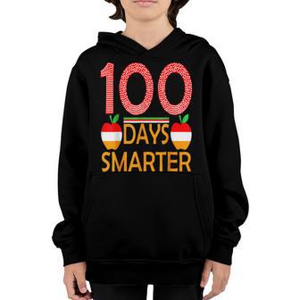 100 Days Smarter Kindergarten Child 100Th Day Of School Youth Hoodie - Thegiftio UK