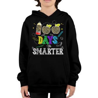 100 Days Smarter Teacher Student 100Th Day Of School V5 Youth Hoodie - Thegiftio UK