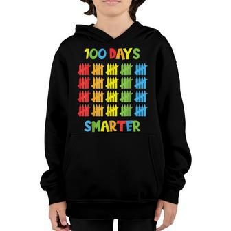 100 Days Smarter Teachers Kids Child 100Th Day Of School V3 Youth Hoodie - Thegiftio UK