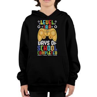 100Th Day Completed Gamer Gaming Happy 100 Days Of School Youth Hoodie - Thegiftio UK