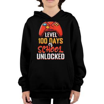 100Th Day Kid Gamer Gaming Game Happy 100 Days Of School Youth Hoodie - Thegiftio UK