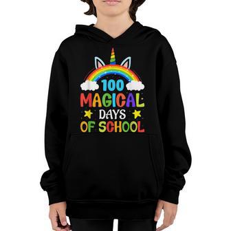 100Th Day Of Kindergarten For Girls 100 Magical Days V3 Youth Hoodie - Thegiftio UK