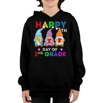 100Th Day Of School 2Nd Grade Gnomes Teacher Kid 100 Days Youth Hoodie - Thegiftio UK
