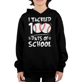 100Th Day Of School Baseball 100 Days Smarter Teacher Boys Youth Hoodie - Thegiftio UK