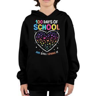 100Th Day Of School Boys Girls 100 Days Of School Teacher Youth Hoodie - Thegiftio UK