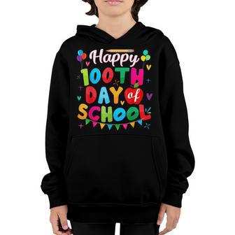 100Th Day Of School For Teachers Kids Happy 100 Days V6 Youth Hoodie - Thegiftio UK