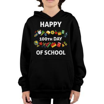 100Th Day Of School Happy 100Th Day Of School Tee Youth Hoodie | Mazezy