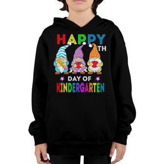 100Th Day Of School Kindergarten Teacher Gnomes - 100Th Days Youth Hoodie - Thegiftio UK