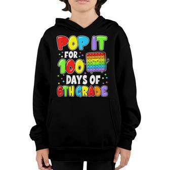 100Th Day Of School Pop It 100 Days Of 3Rd Grade Fidget Toy Youth Hoodie - Thegiftio UK