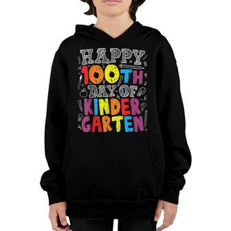 100Th Day Of School Teacher Boys Girls 100 Days Kindergarten V2 Youth Hoodie - Thegiftio UK