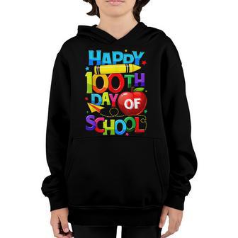 100Th Day Of School Teacher Kid Child Happy 100 Days Smarter V4 Youth Hoodie - Thegiftio UK