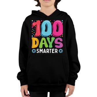 100Th Day Of School Teachers Kids Child 100 Day Smarter Youth Hoodie - Thegiftio UK