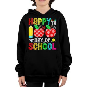 100Th Day Of School Teachers Kids Child Happy 100 Days V10 Youth Hoodie - Thegiftio UK