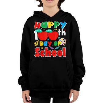 100Th Day Of School Teachers Kids Child Happy 100 Days V11 Youth Hoodie - Thegiftio UK