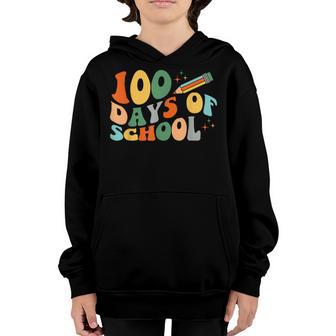 100Th Day Of School Teachers Kids Child Happy 100 Days V12 Youth Hoodie - Thegiftio UK