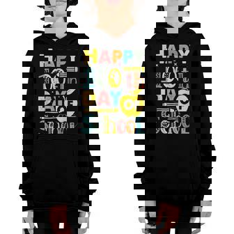 100Th Day Of School Teachers Kids Child Happy 100 Days V12 Youth Hoodie - Seseable