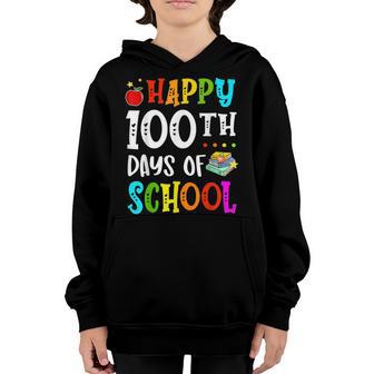 100Th Day Of School Teachers Kids Child Happy 100 Days V2 Youth Hoodie - Thegiftio UK