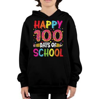 100Th Day Of School Teachers Kids Child Happy 100 Days V20 Youth Hoodie - Thegiftio UK