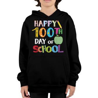 100Th Day Of School Teachers Kids Child Happy 100 Days V5 Youth Hoodie - Thegiftio UK