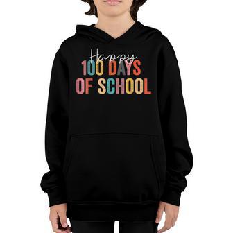 100Th Day Of School Teachers Kids Child Happy 100 Days V9 Youth Hoodie - Thegiftio UK