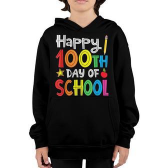 100Th Day Of School Teachers Kids Child Happy 100 Days Youth Hoodie - Thegiftio UK