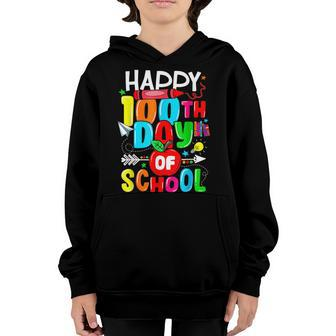 100Th Day Of School Teachers Kids Child Happy 100 Days Youth Hoodie - Seseable