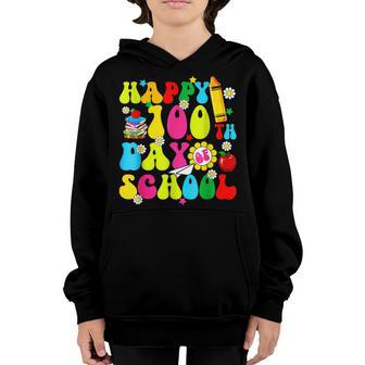 100Th Day Of School Teachers Kids Girls Boys Happy 100 Days Youth Hoodie - Seseable