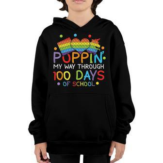 100Th Day Pop Fidget Bubble Happy 100 Days Of School  Youth Hoodie
