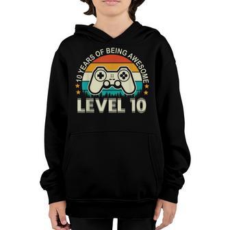 10Th Birthday Boy Level 10 Unlocked Awesome 2013 Video Gamer Youth Hoodie - Thegiftio UK