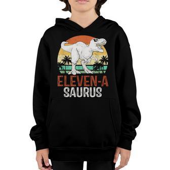11 Years Old Boy Dinosaur T-Rex Awesome Since 2012 Birthday Youth Hoodie - Thegiftio UK