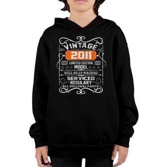 12 Year Old Gift Boys Girls Vintage 2011 12Th Birthday Retro V3 Youth Hoodie - Thegiftio UK