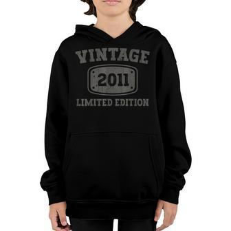 12 Year Old Vintage 2011 Cool 12Th Birthday Gifts Boys Girls Youth Hoodie - Seseable