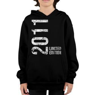 12Th Birthday 12 Years Boy Girl Retro Vintage 2011 Gift Youth Hoodie | Mazezy