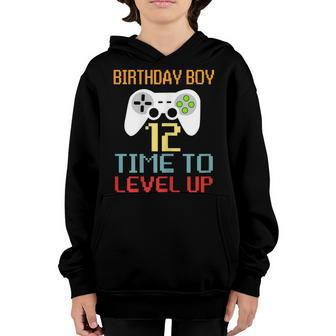 12Th Birthday Boy Shirt Video Game Gamer Boys Kids Gift Youth Hoodie