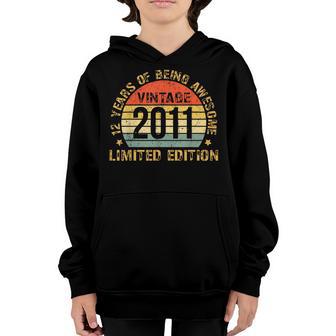 12Yr Bday Son Boy Funny 2011 12Th 12 Year Old Birthday Youth Hoodie - Thegiftio UK