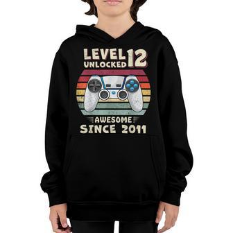 12Yr Bday Son Boy Funny Gamer 12Th 12 Year Old Birthday V3 Youth Hoodie - Thegiftio UK